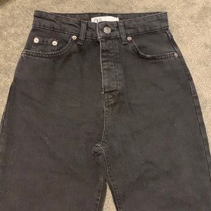 Black high waist jeans
